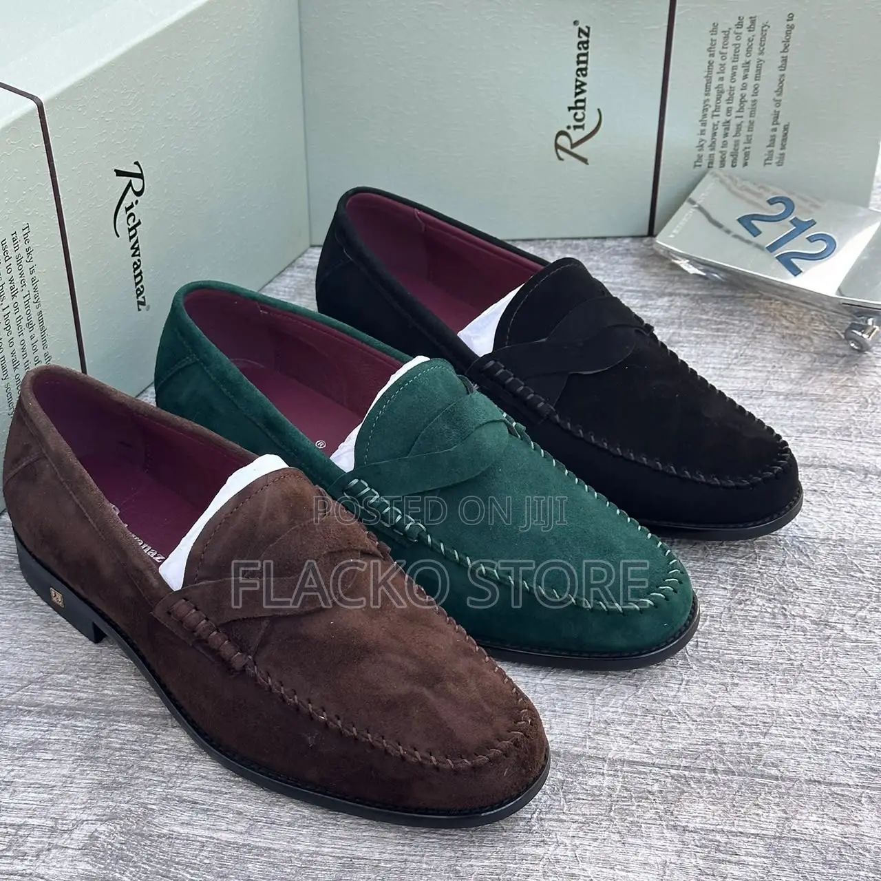 Original Richwanaz Suede Men Loafers Shoes
