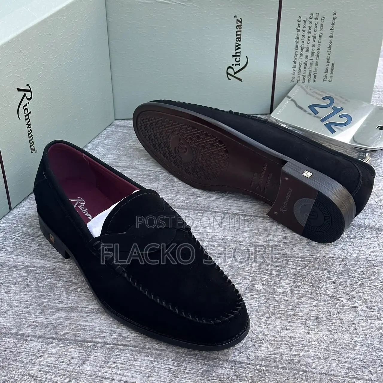 Original Richwanaz Suede Men Loafers Shoes