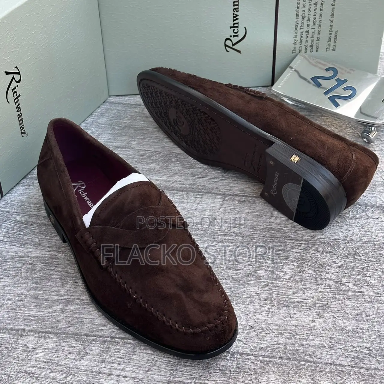 Original Richwanaz Suede Men Loafers Shoes