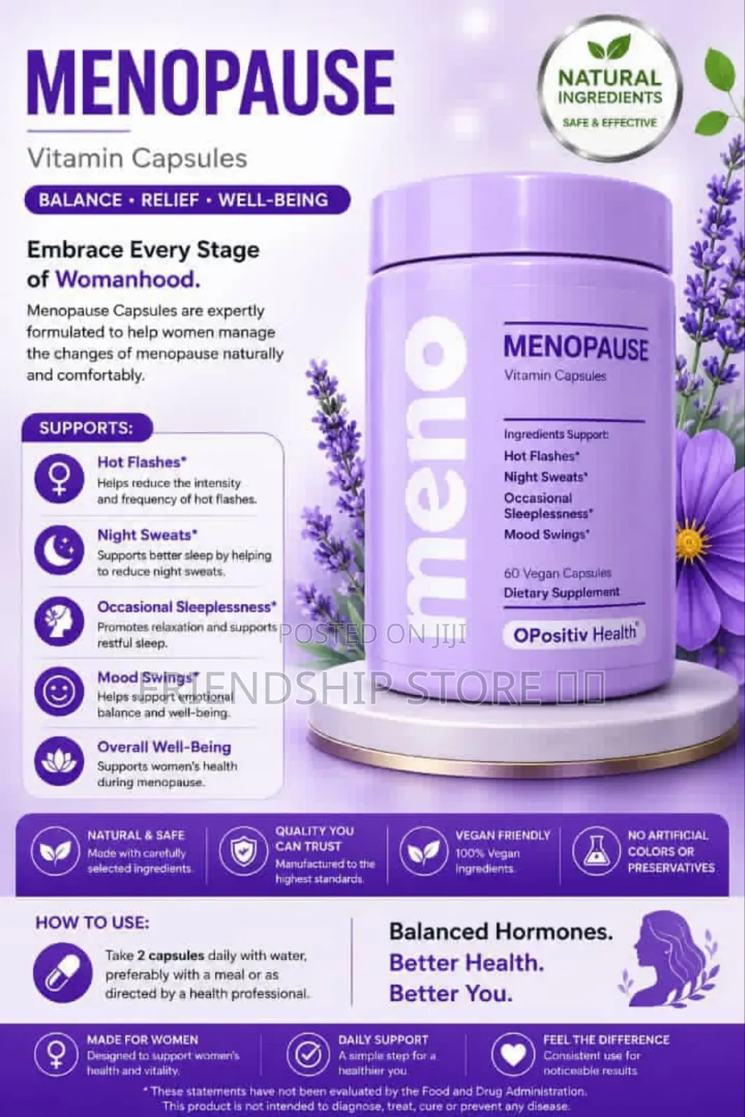 Menopause Vitamin Capsules