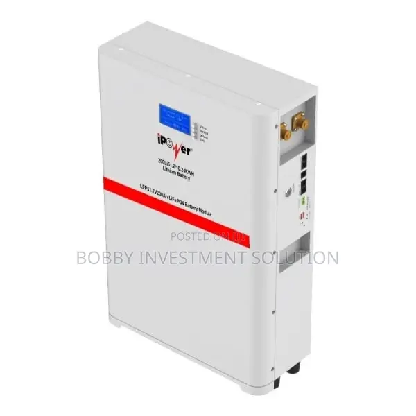 Ipower Wall Mounted 10.24 KWH 51.2v Lifepo4 Iron Lithium Battery
