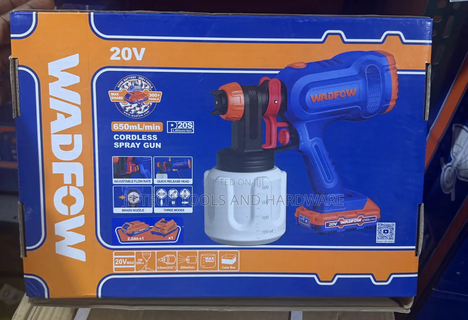 WADFOW 20V Lithium-Ion Cordless Spray Gun
