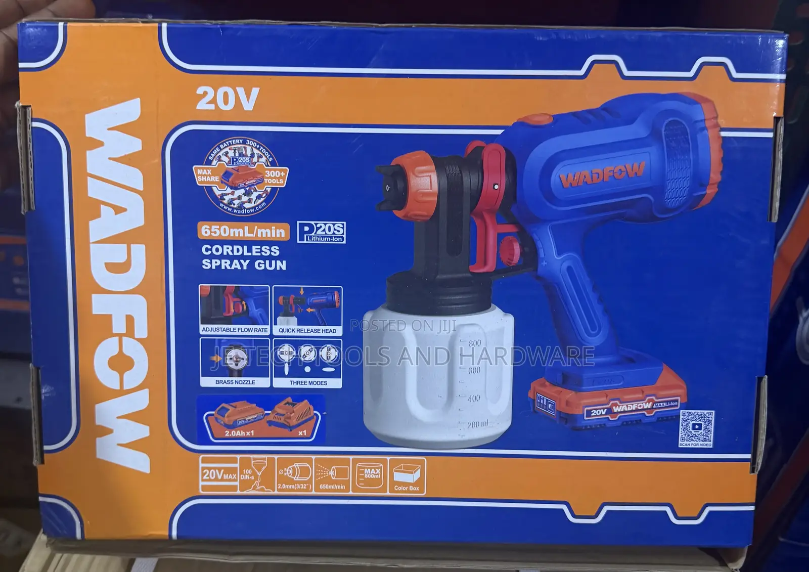WADFOW 20V Lithium-Ion Cordless Spray Gun