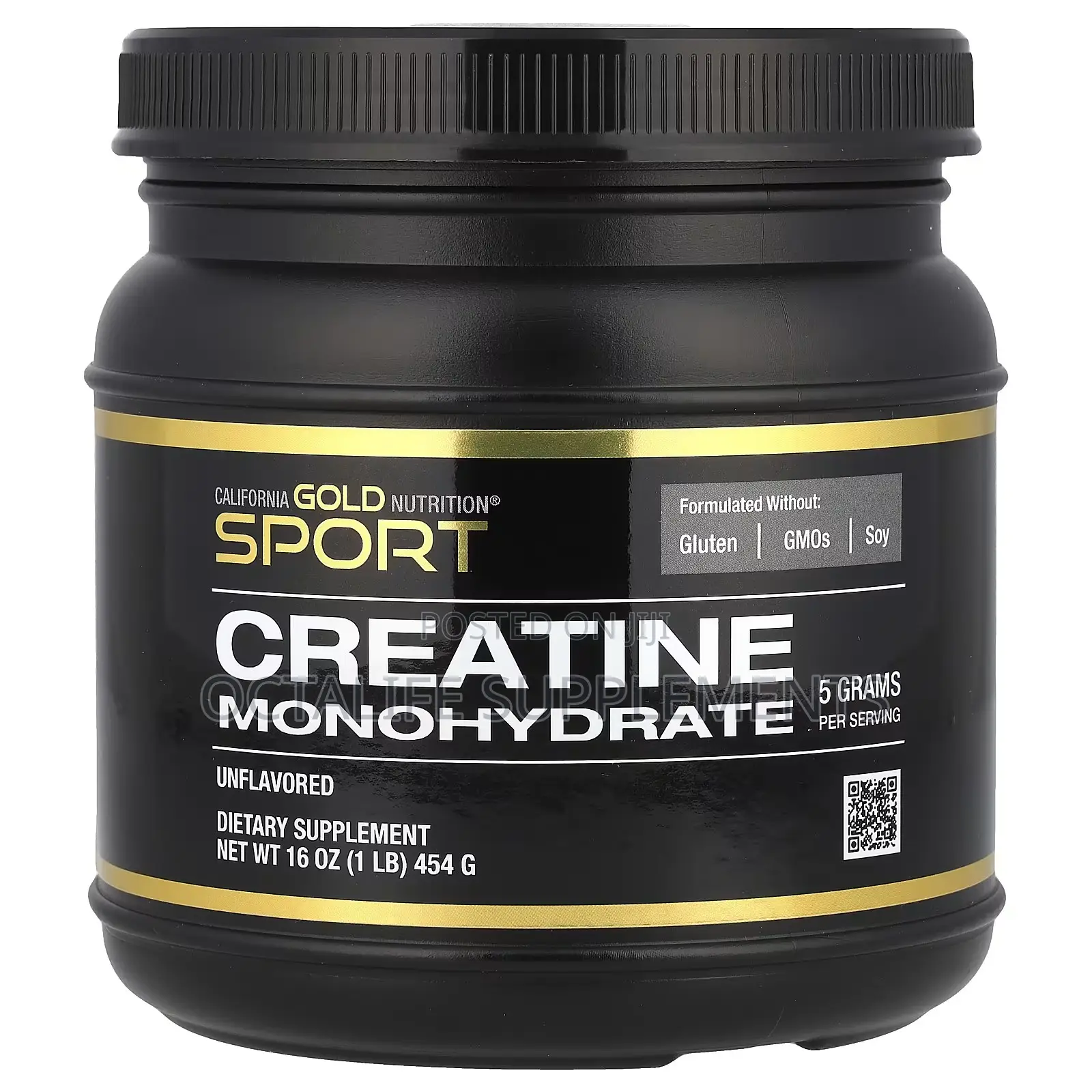Sport, Pure Creatine Monohydrate, Unflavored, 1 Lb (454 G)
