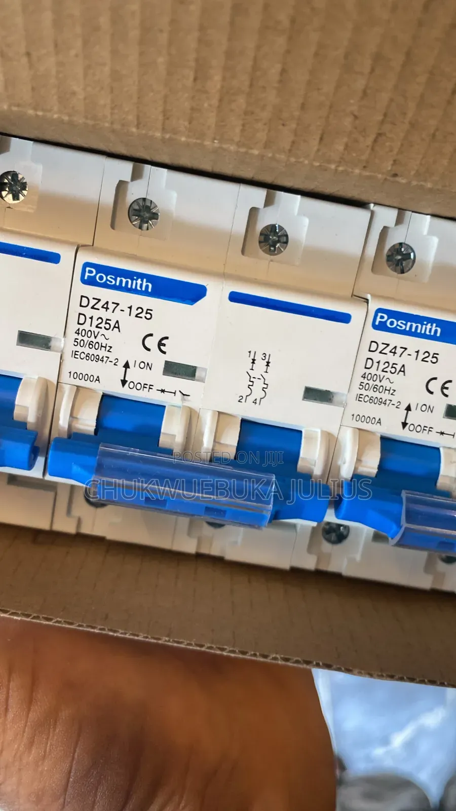 125A 2-Pole AC Circuit Breaker – Heavy-Duty Electrical Protection