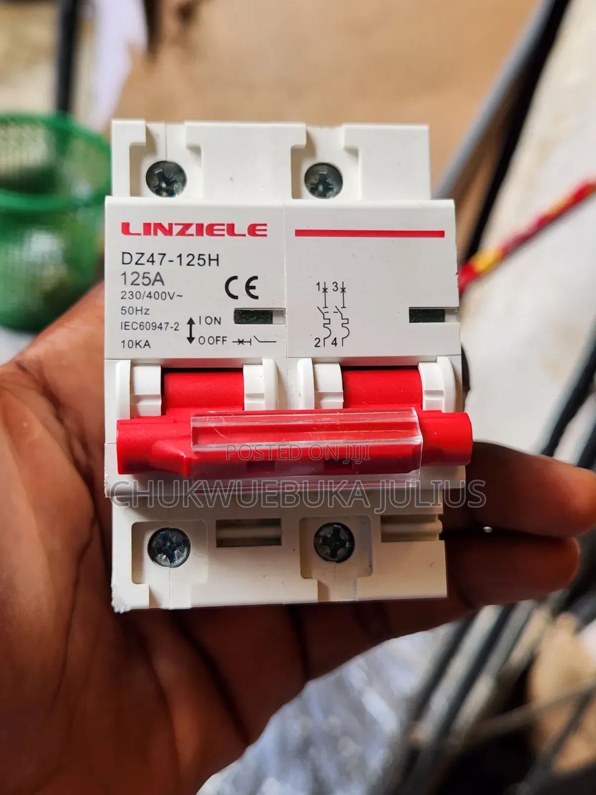 125A 2-Pole AC Circuit Breaker – Heavy-Duty Electrical Protection