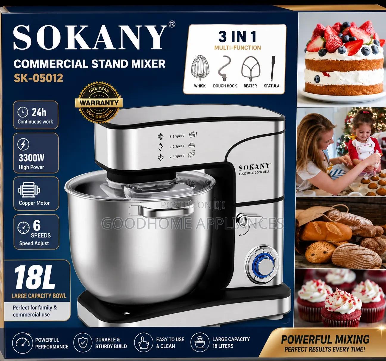 Sokany 18L Cake Mixer