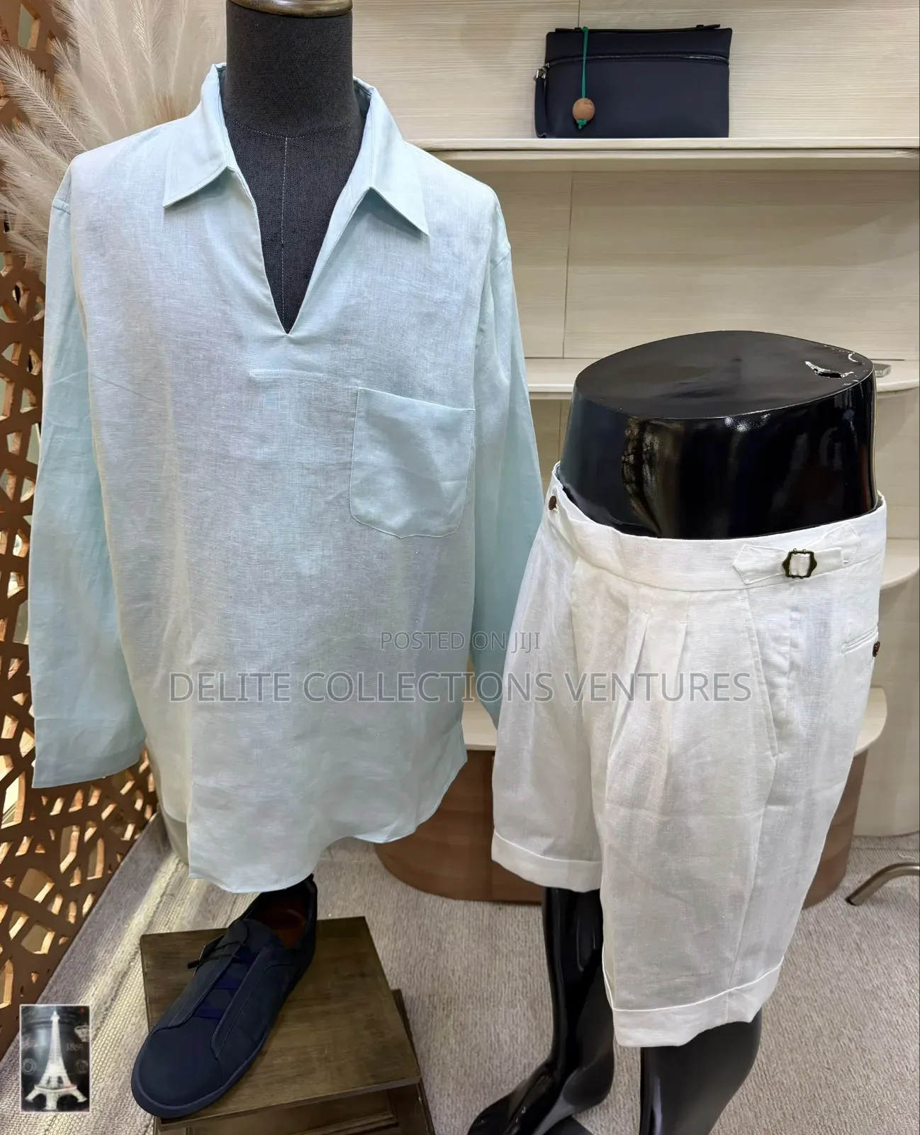 *Original Pure Linen Zegna Shirt Available in Store  M — XXL
