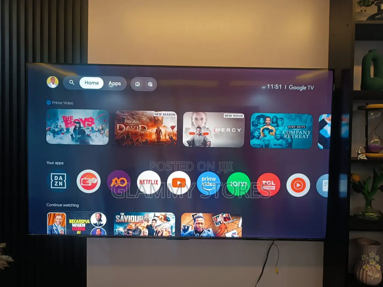 TCL 65" Ultra Hd Qled HDR Smart Google TV (Black) 65P7K