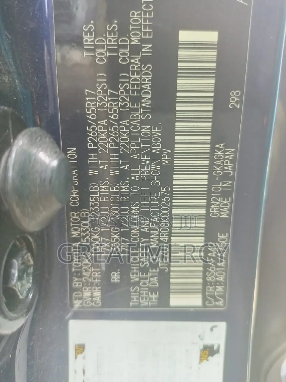 Toyota 4-Runner 2008 Blue