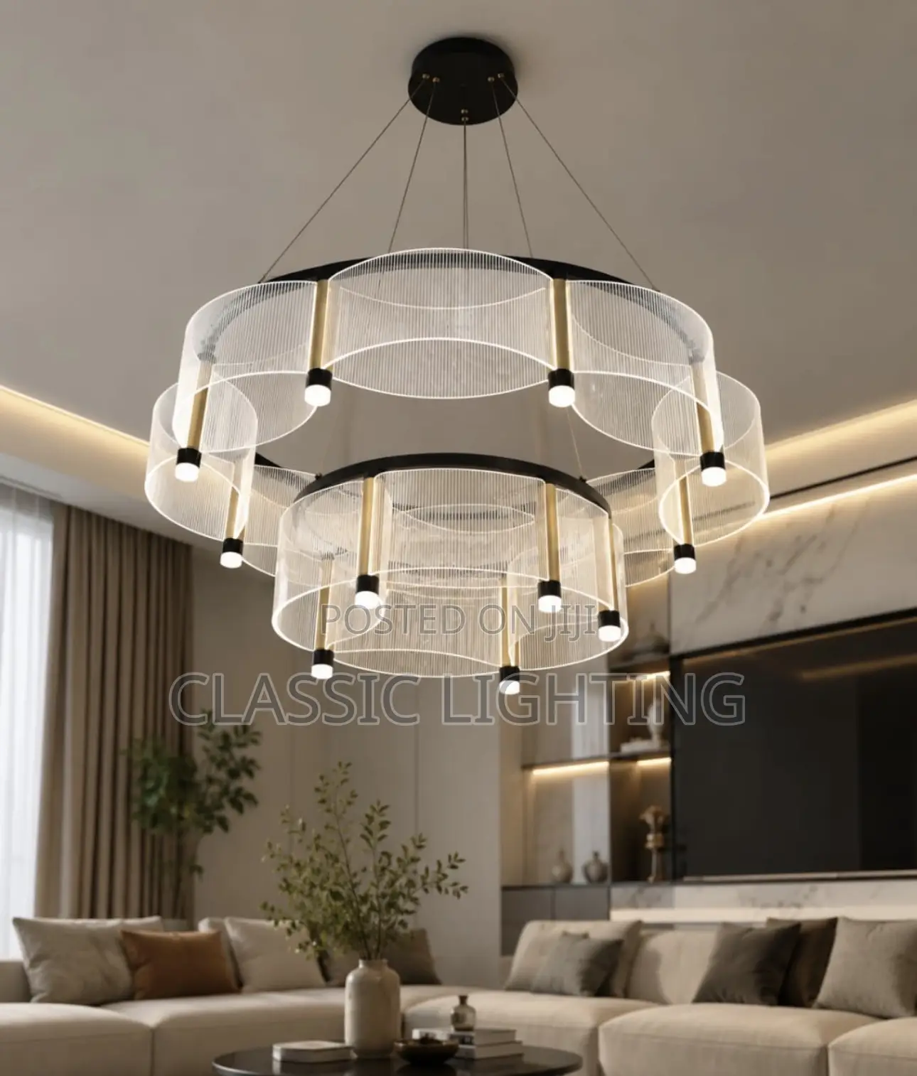 Italian Style Living Room and Lobby Chandelier Modern Luxurious Light