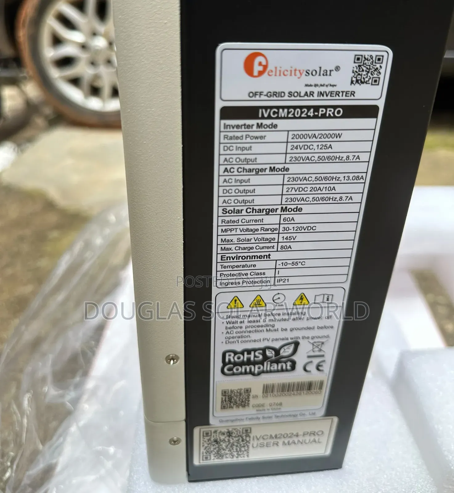 Felicity 2kva 24v IVCM Pro Inverter