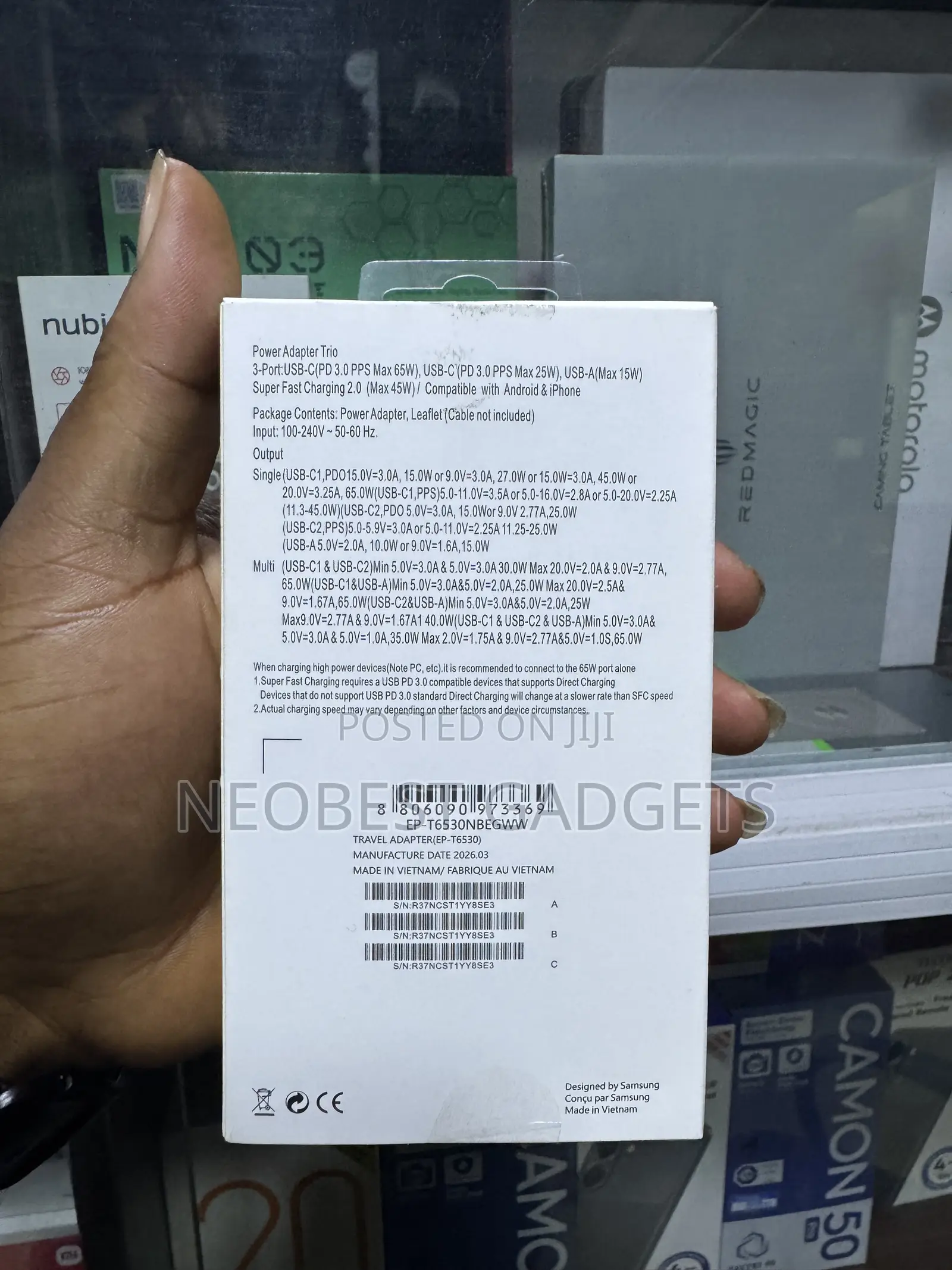 Samsung 65 Watts Power Adapter