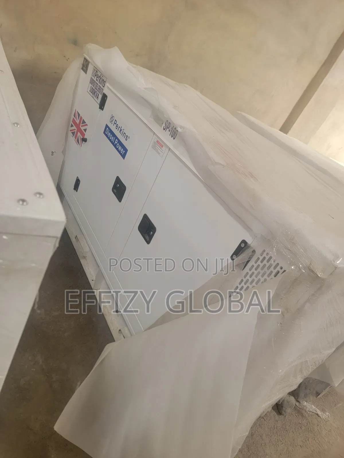 100kVA PERKINS SOUNDPROOF DIESEL GENERATOR 100% Copper Coil
