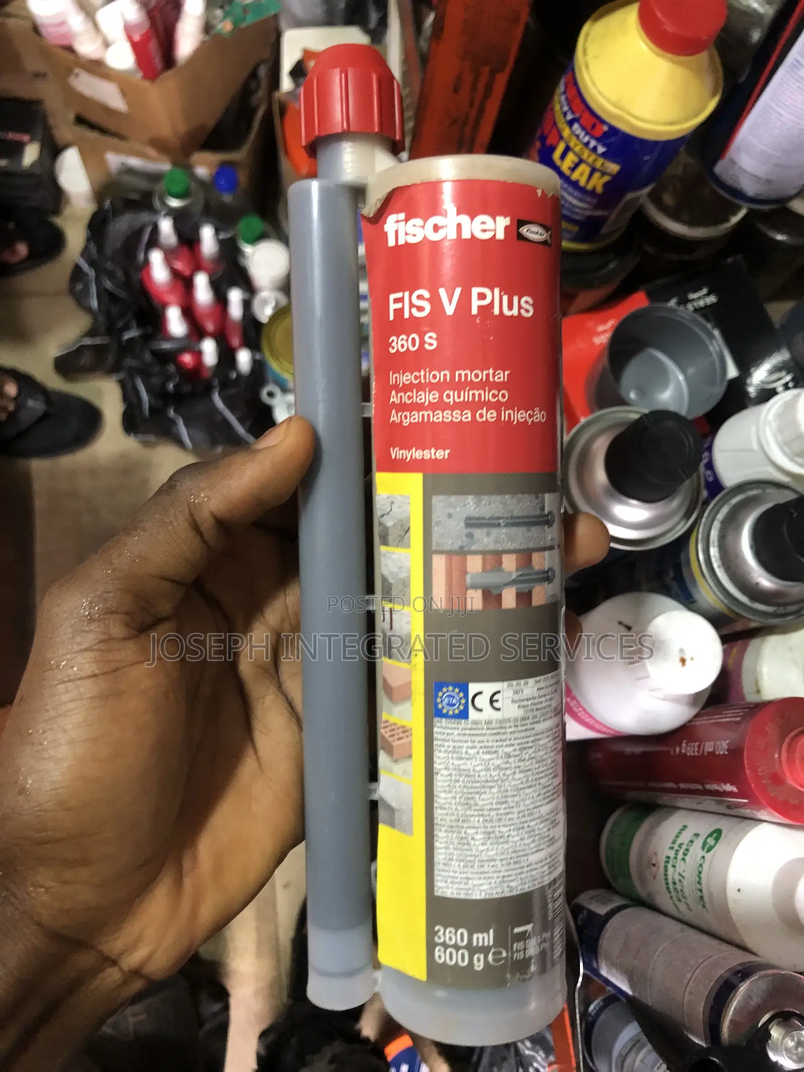 Fischer FIS v Plus 360 S Chemical Injection Mortar Cartridge.