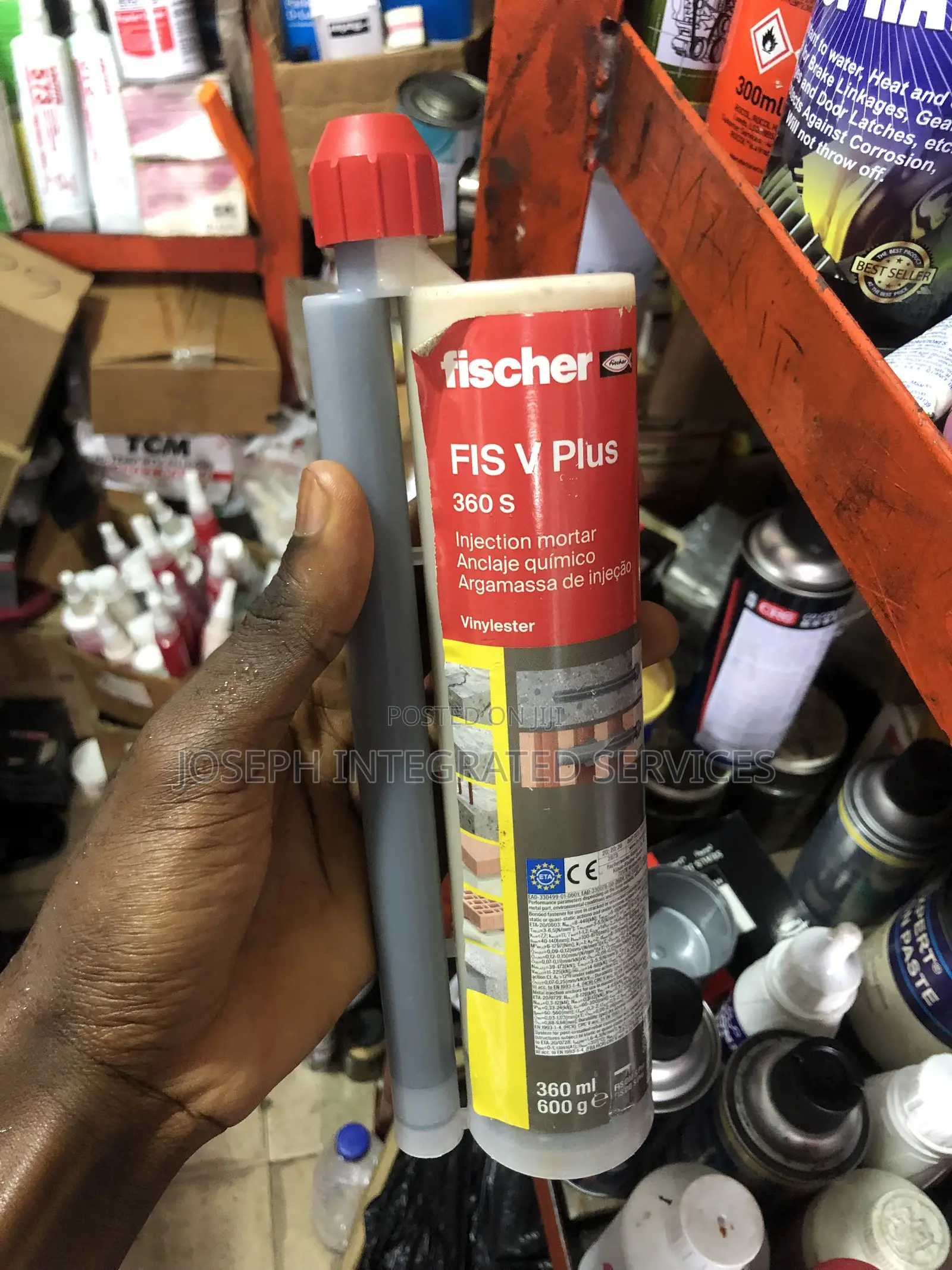 Fischer FIS v Plus 360 S Chemical Injection Mortar Cartridge.