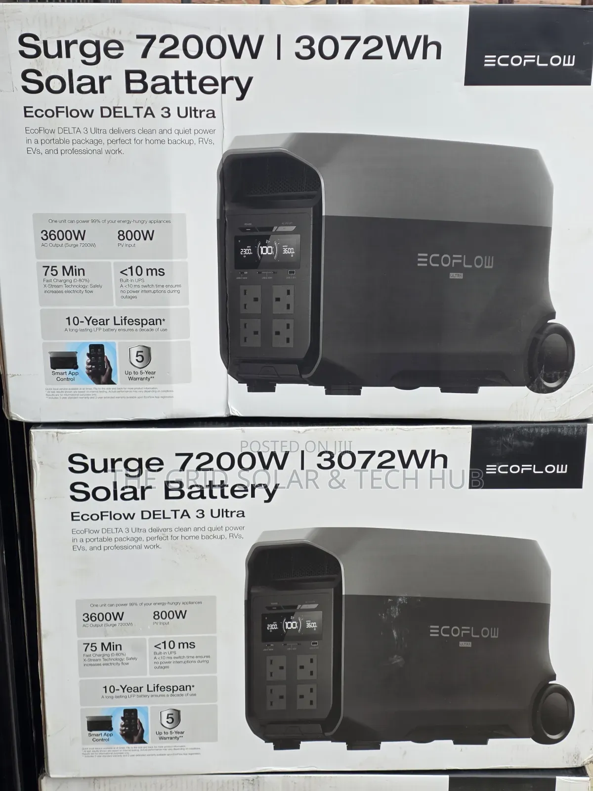EcoFlow DELTA 3 Ultra Portable Power Station (3600W | 3072Wh)