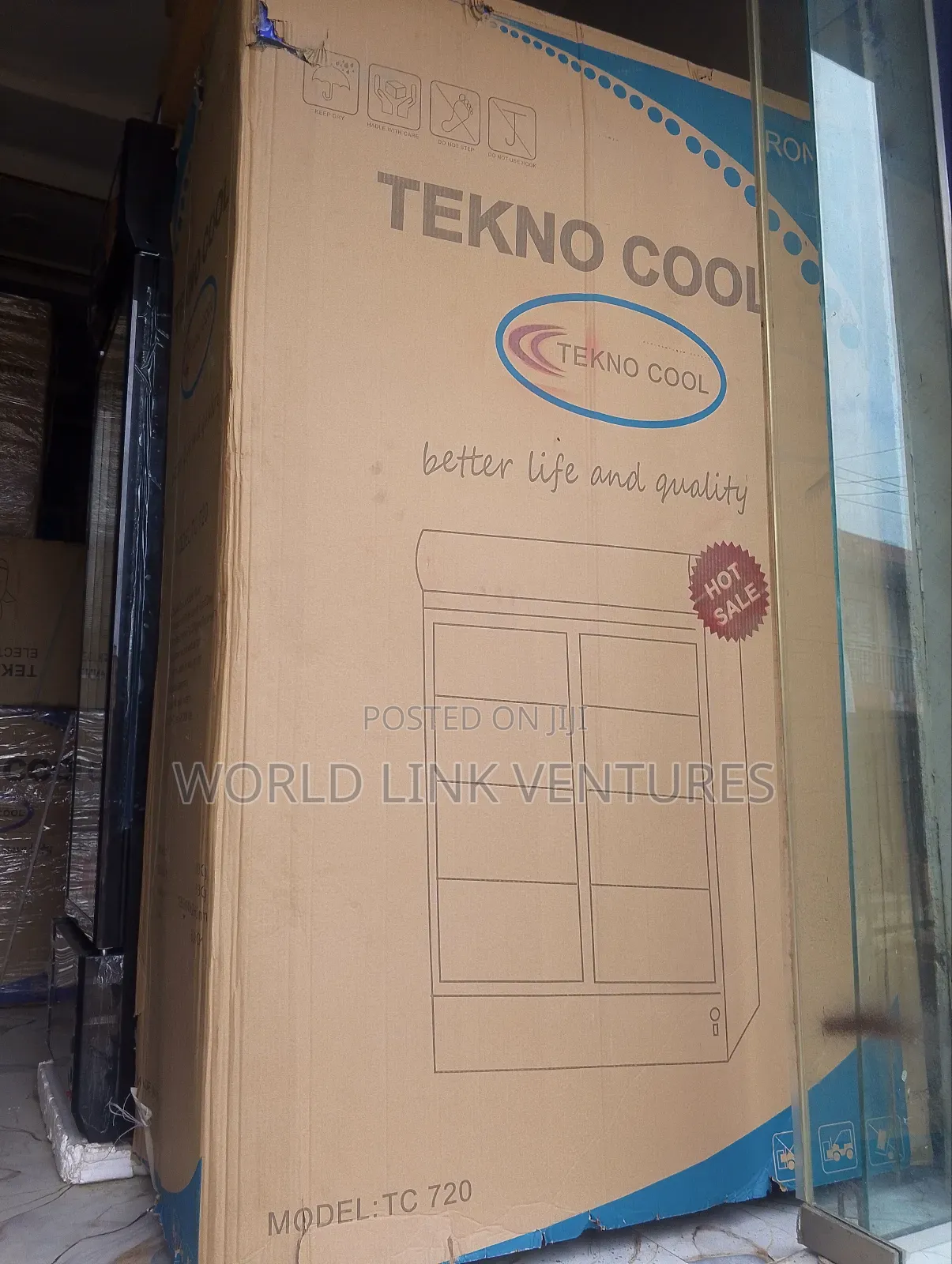 TEKNO Cool Double Door Standing Show Glas Chiller