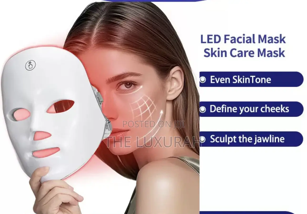 LED Light Therapy Beauty Mask – 3-Color Facial LED Mask for Skincare