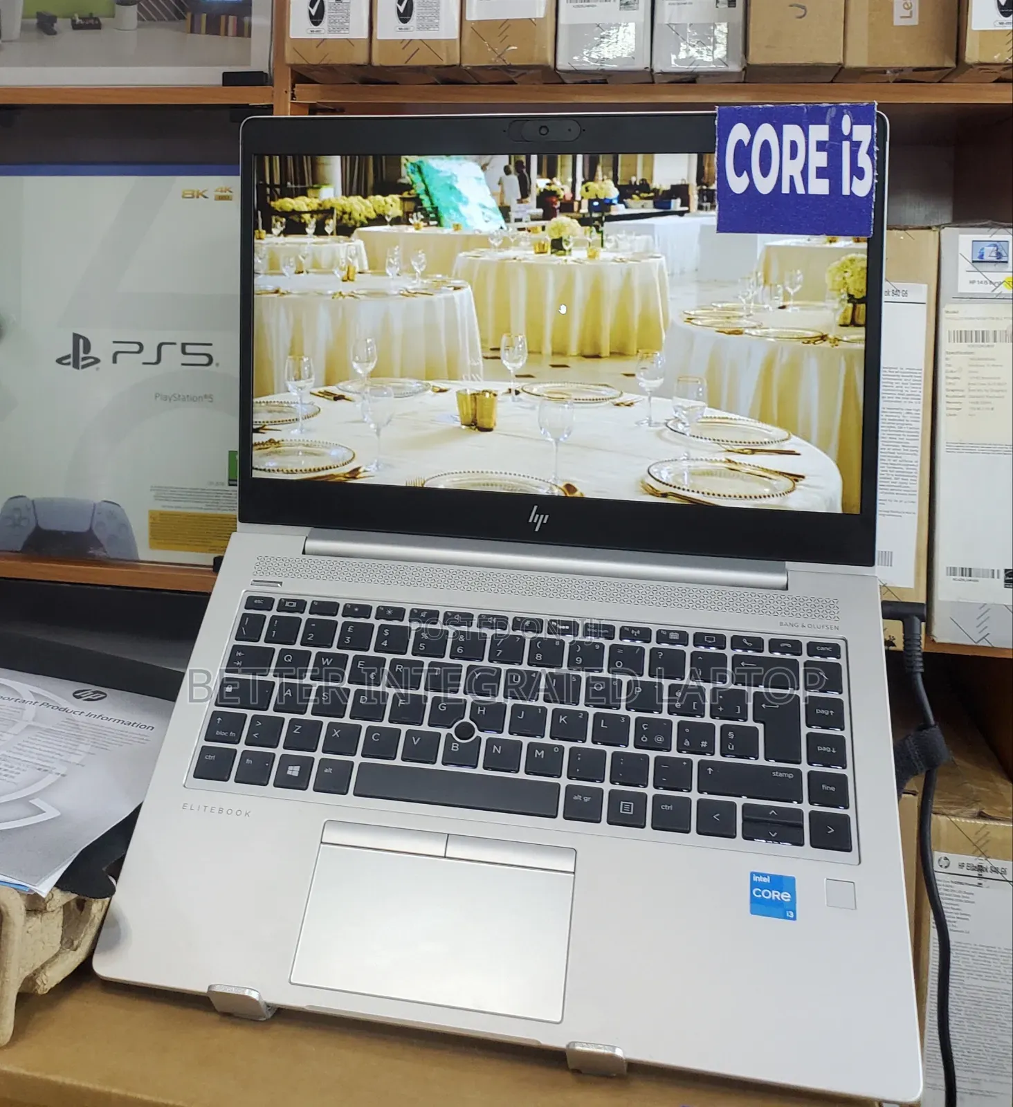 New Laptop HP EliteBook 820 G3 8GB Intel Core i3 SSD 512GB