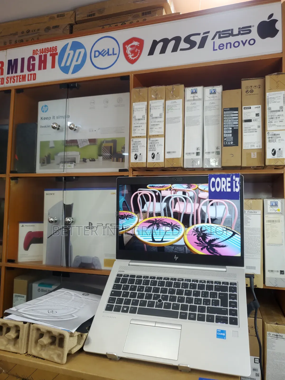 New Laptop HP EliteBook 820 G3 16GB Intel Core i3 SSD 512GB
