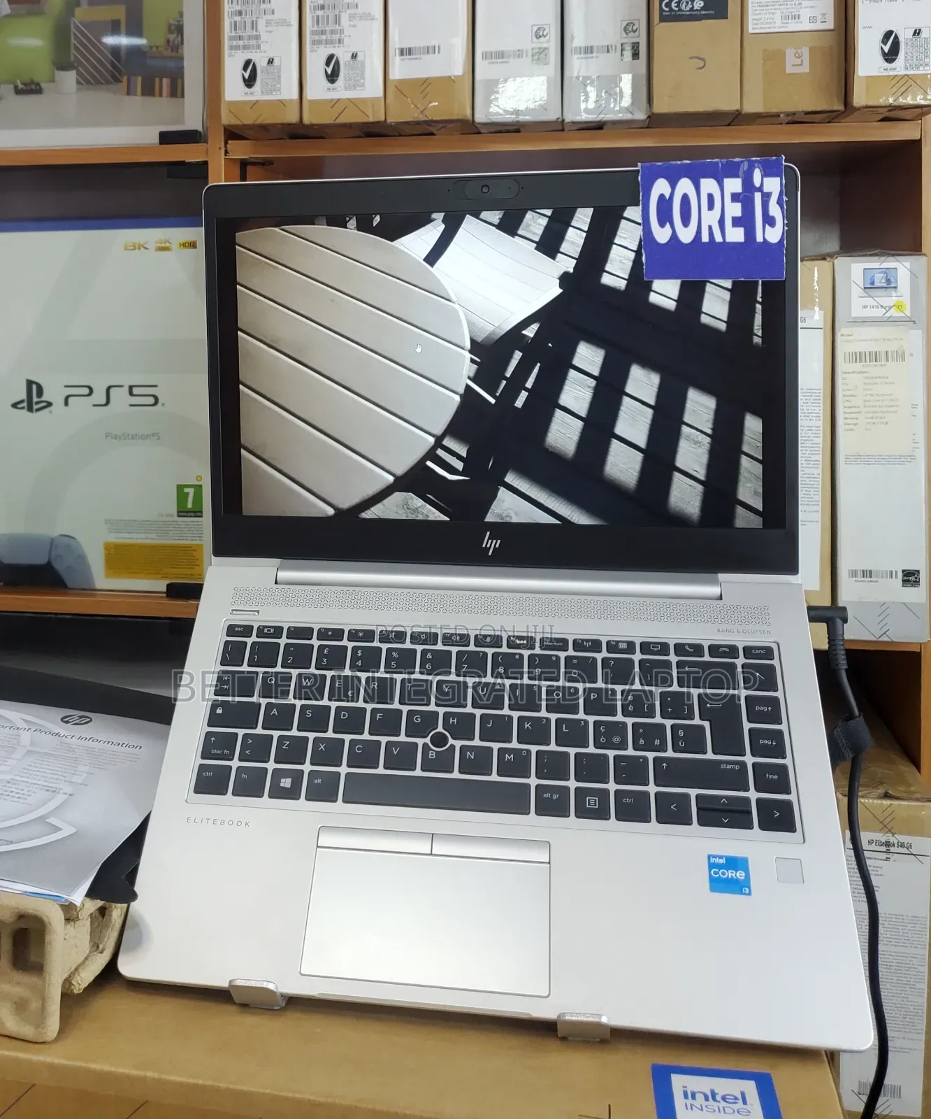 New Laptop HP EliteBook 820 G3 16GB Intel Core i3 SSD 512GB