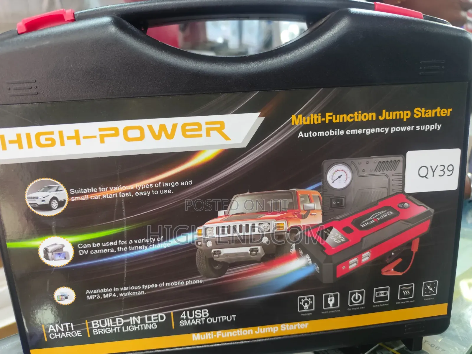 QY39 High Power 119800mah Multifunctional Jump Starter