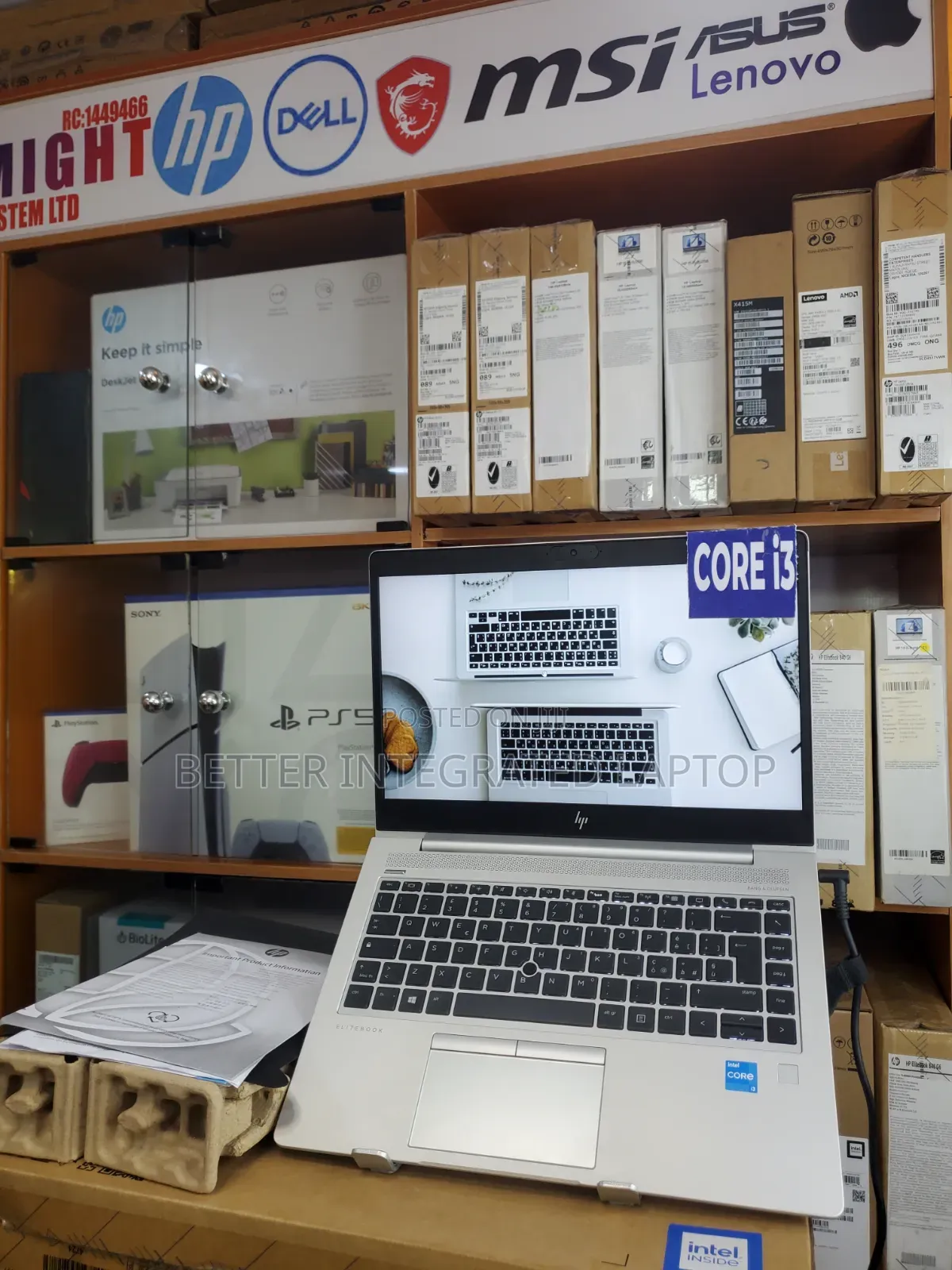 New Laptop HP EliteBook 830 G6 8GB Intel Core i3 SSD 256GB