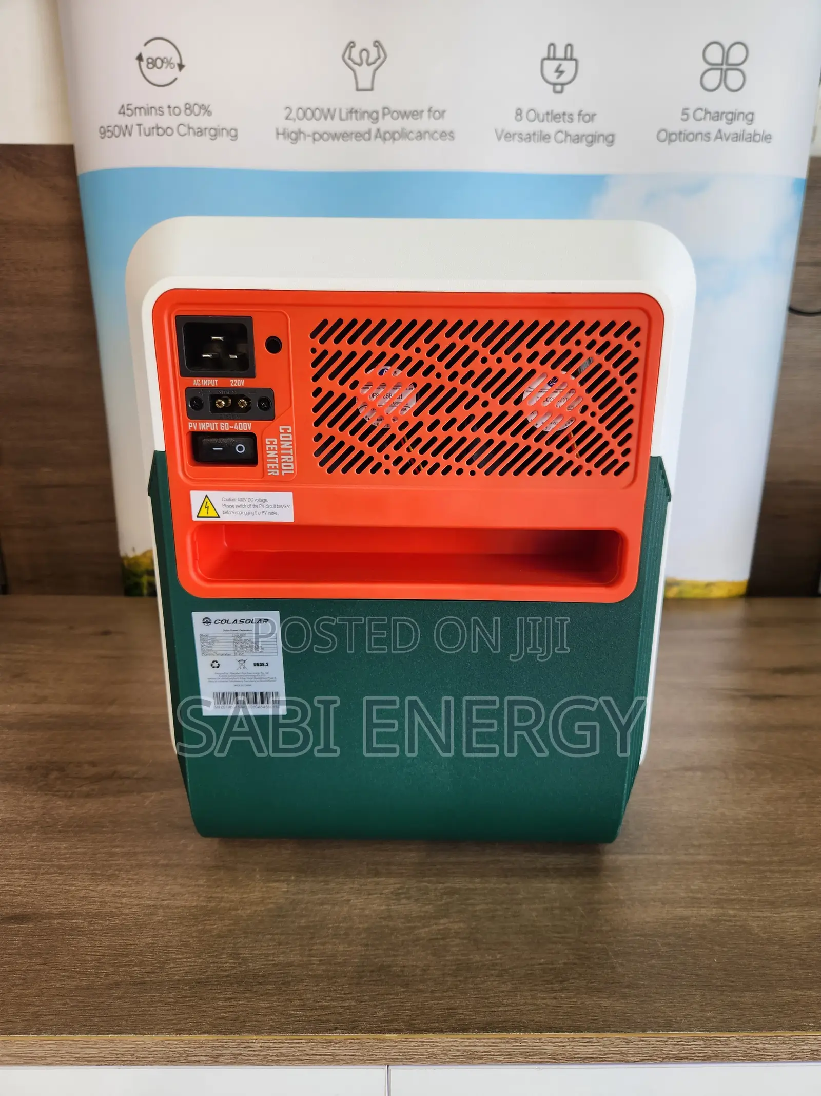 Cola 3600 Colar Solar Power Generator