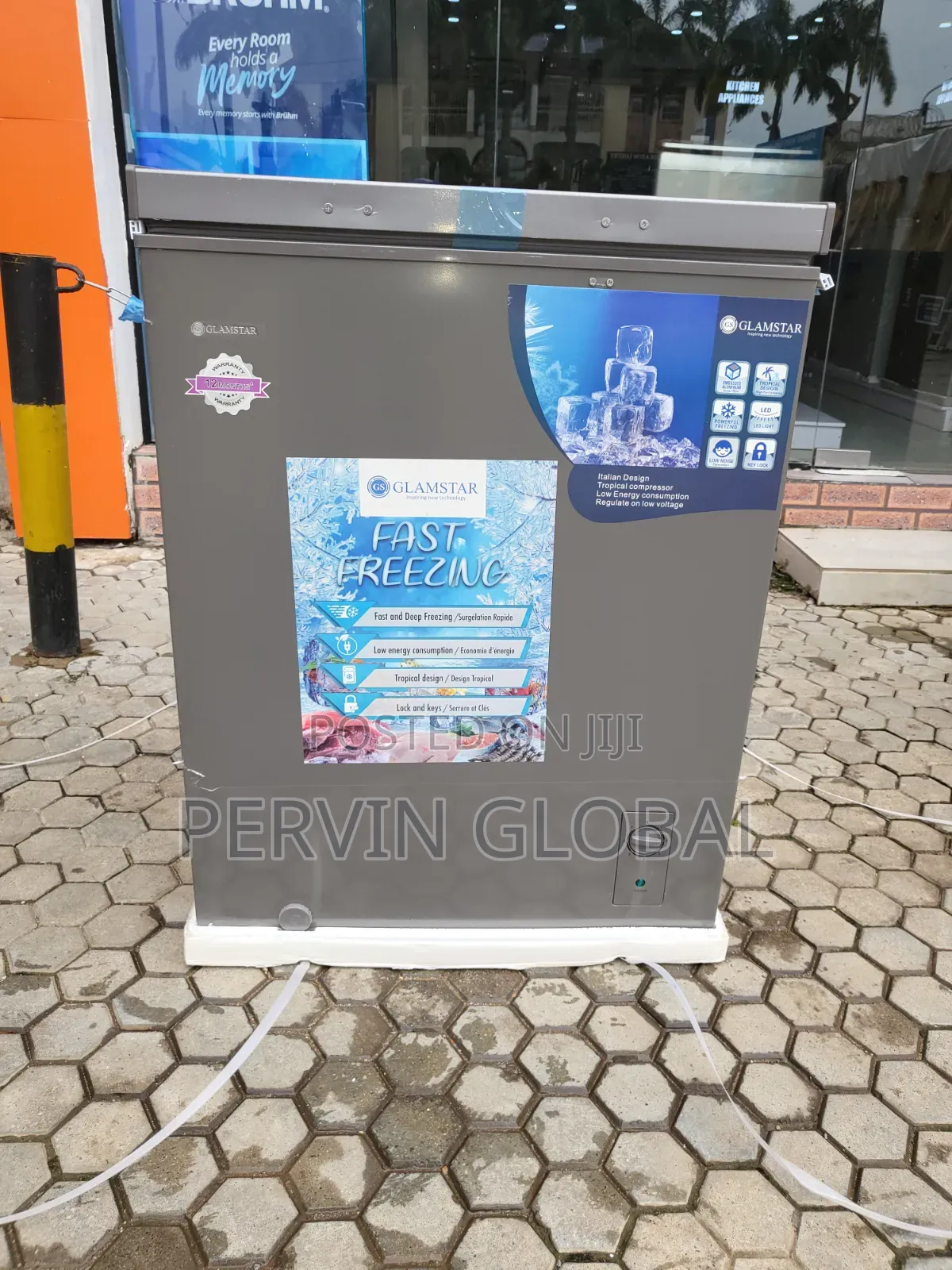 Glamstar Freezer GCF180G-M 150L With Glass Door
