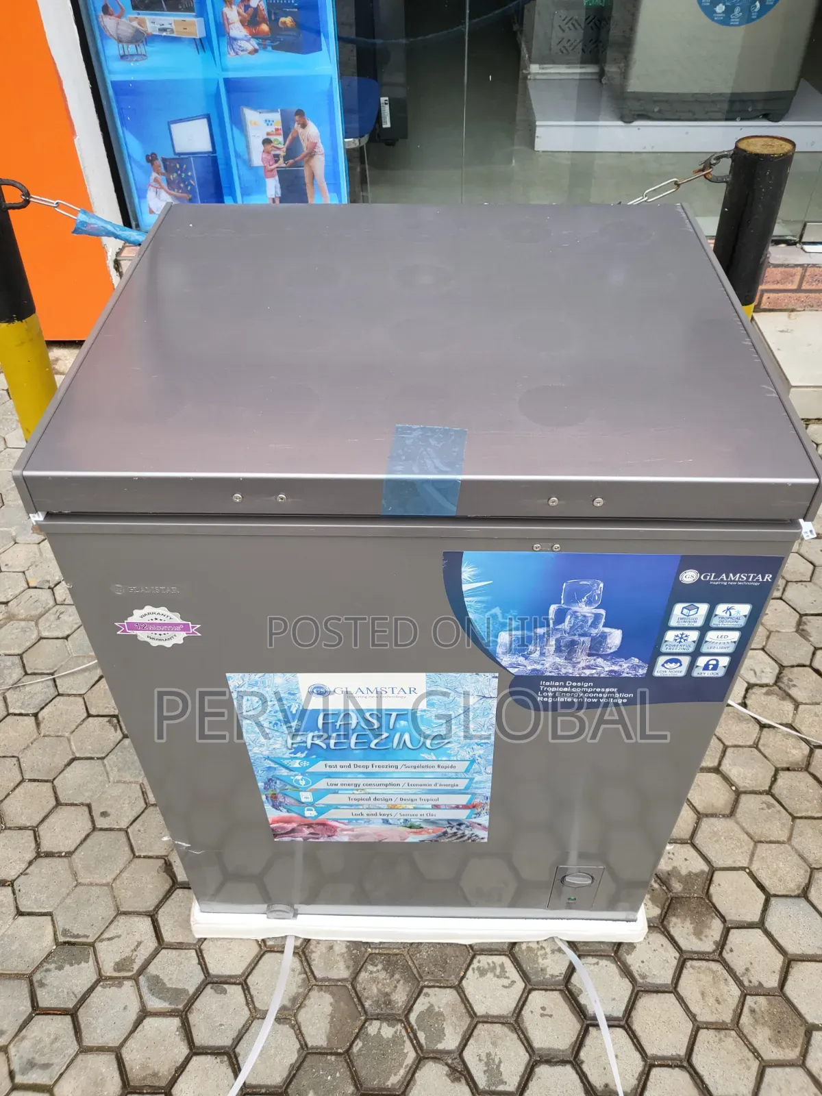 Glamstar Freezer GCF180G-M 150L With Glass Door