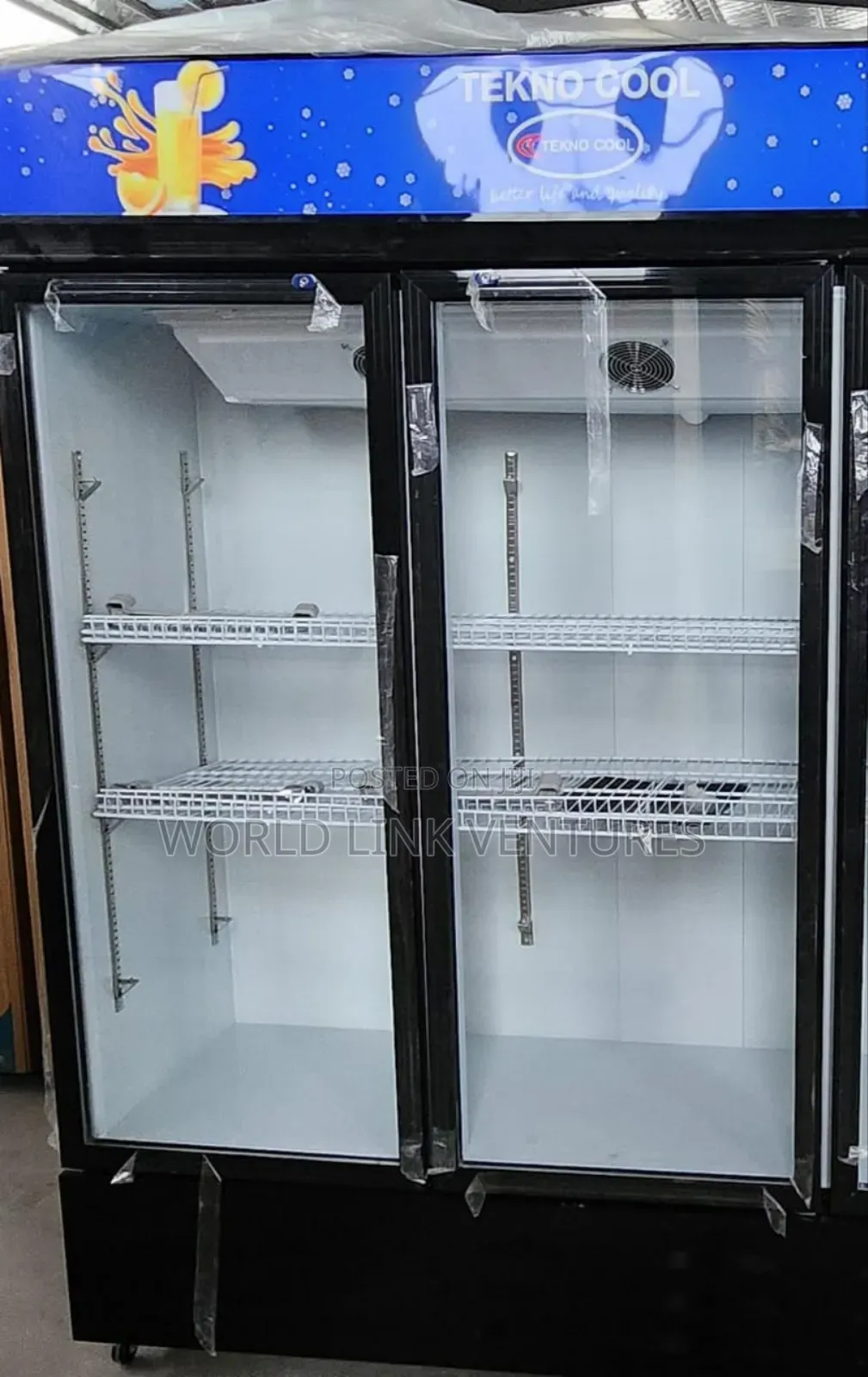 TEKNO Cool Double Door Standing Show Glas Chiller