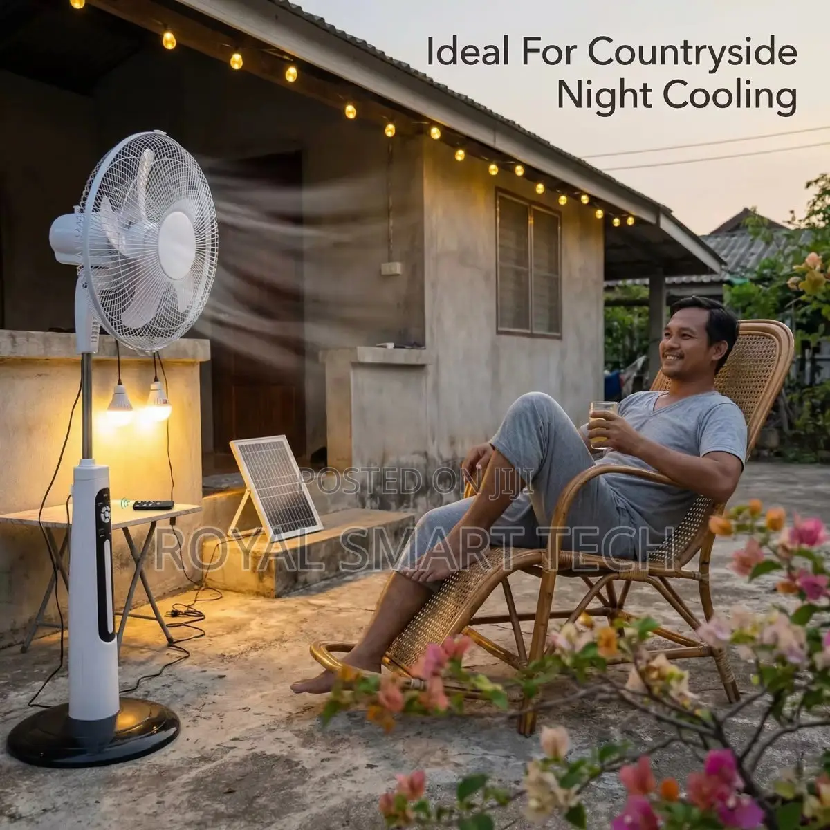 Standing Fan ( Rechargeable Solar)