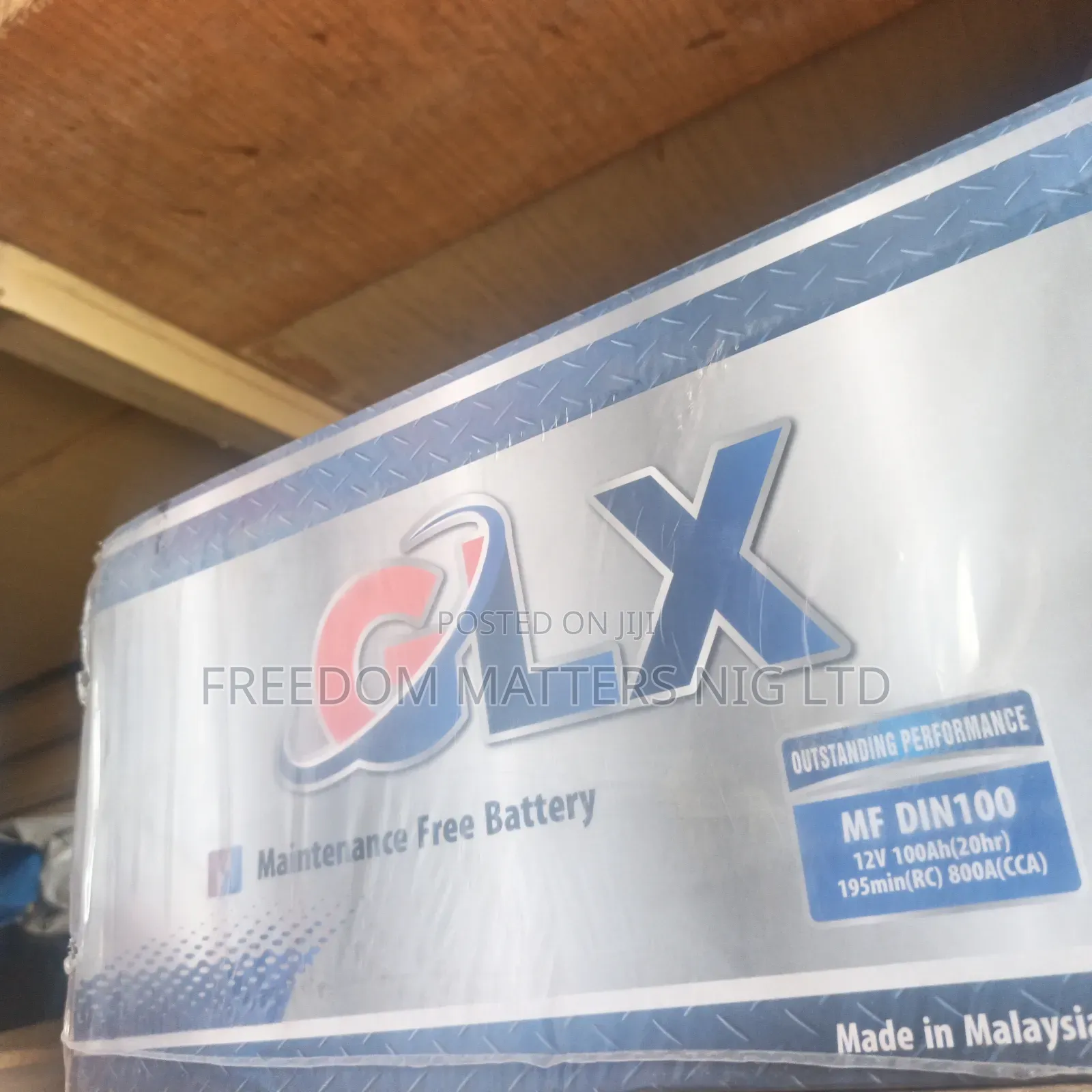 GLX 100 Ahm Car Battery