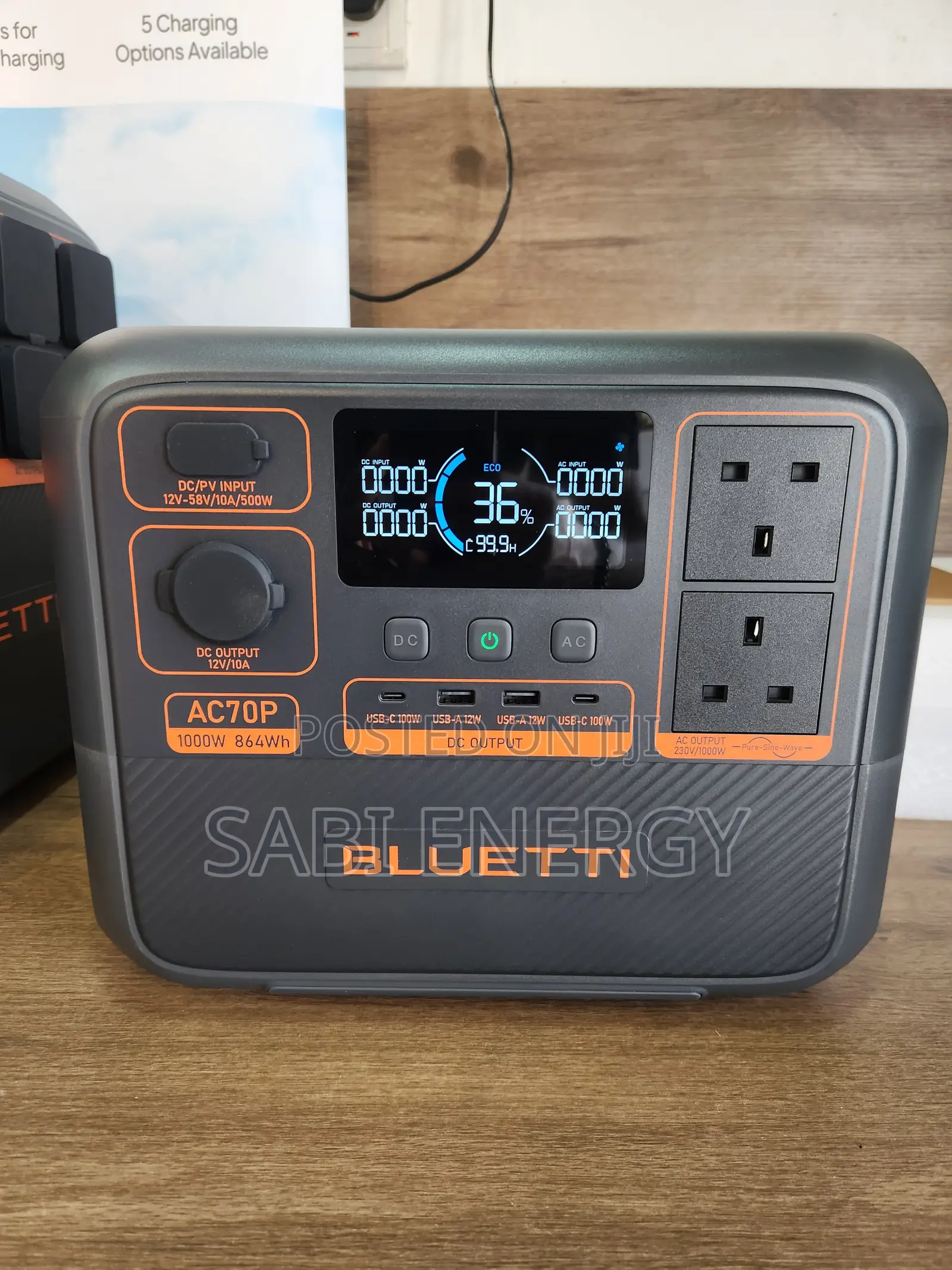 Bluetti Ac70P 1000w/864Wh Portable Power Station