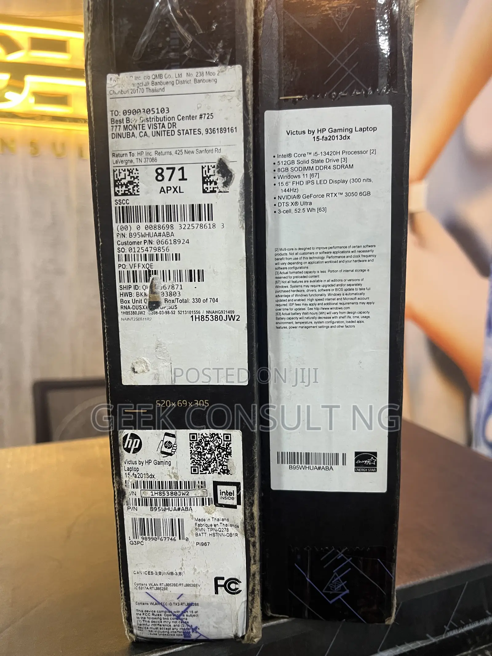 New Laptop HP Victus 15 8GB Intel Core i5 SSD 512GB