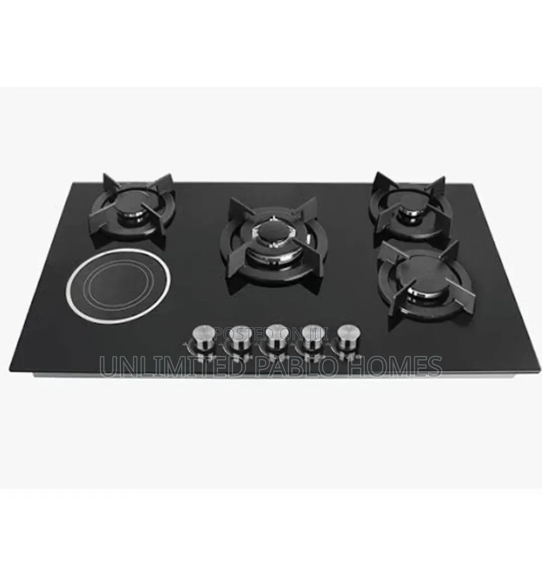 Polystar 4 Gas + 1 Electric Built-in Hybrid Gas Cooker Hob/ 90cm