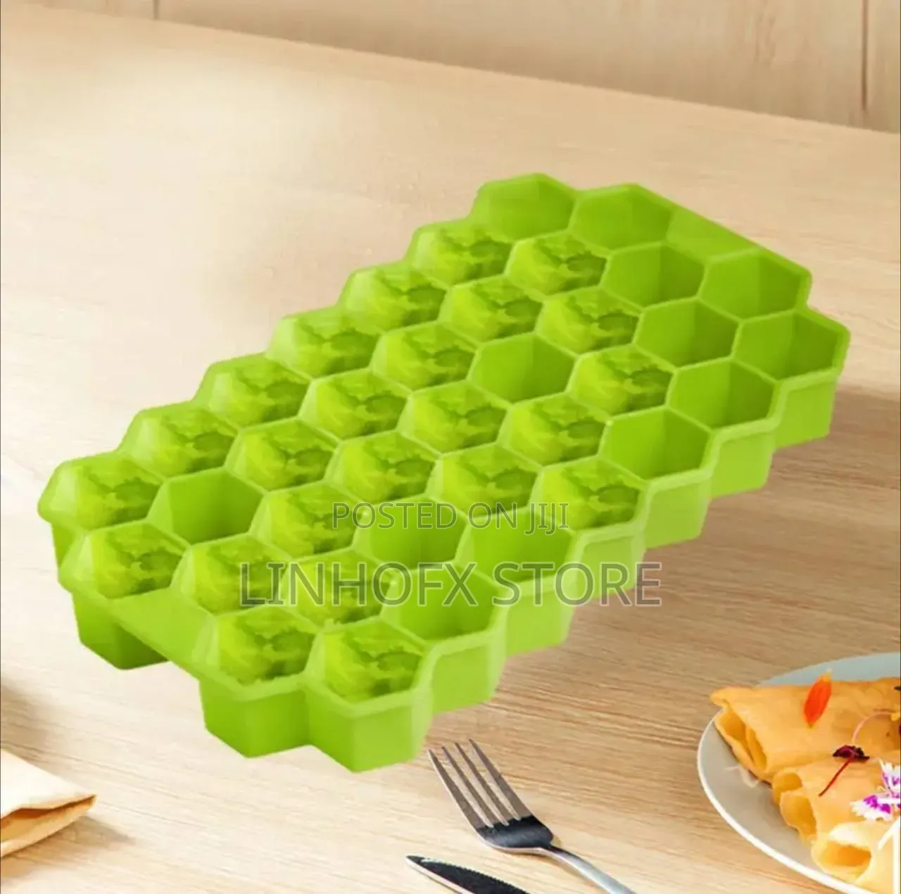37 Cavity Honeycomb Ice Cube Trays Mold Reusable Silicone Ice Cube
