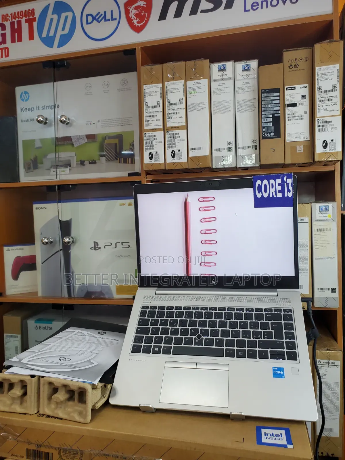New Laptop HP EliteBook 830 G6 16GB Intel Core i3 SSD 512GB