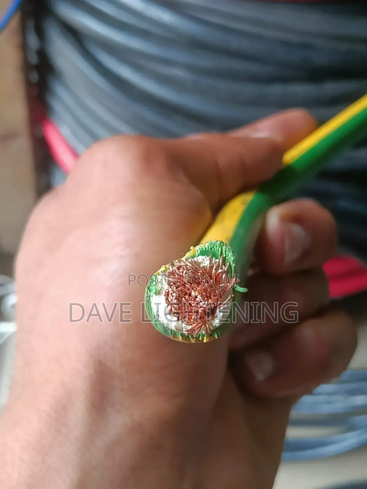 1x35mm Green/Yellow Flexible Cable Full Gauge