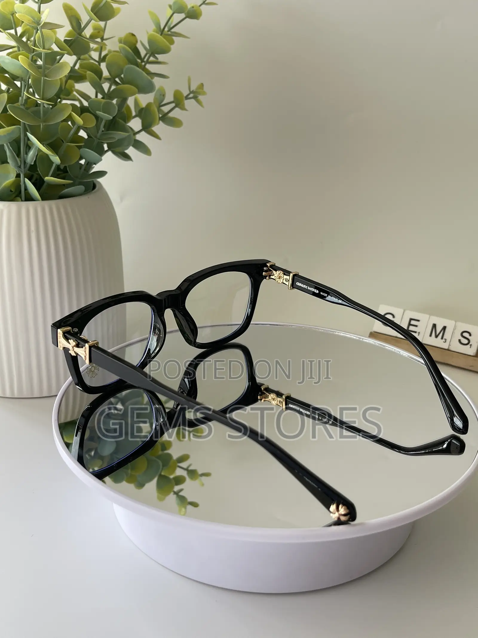 Chrome Heart Blue-Light Blocking Glass With Tortoiseshell Frame