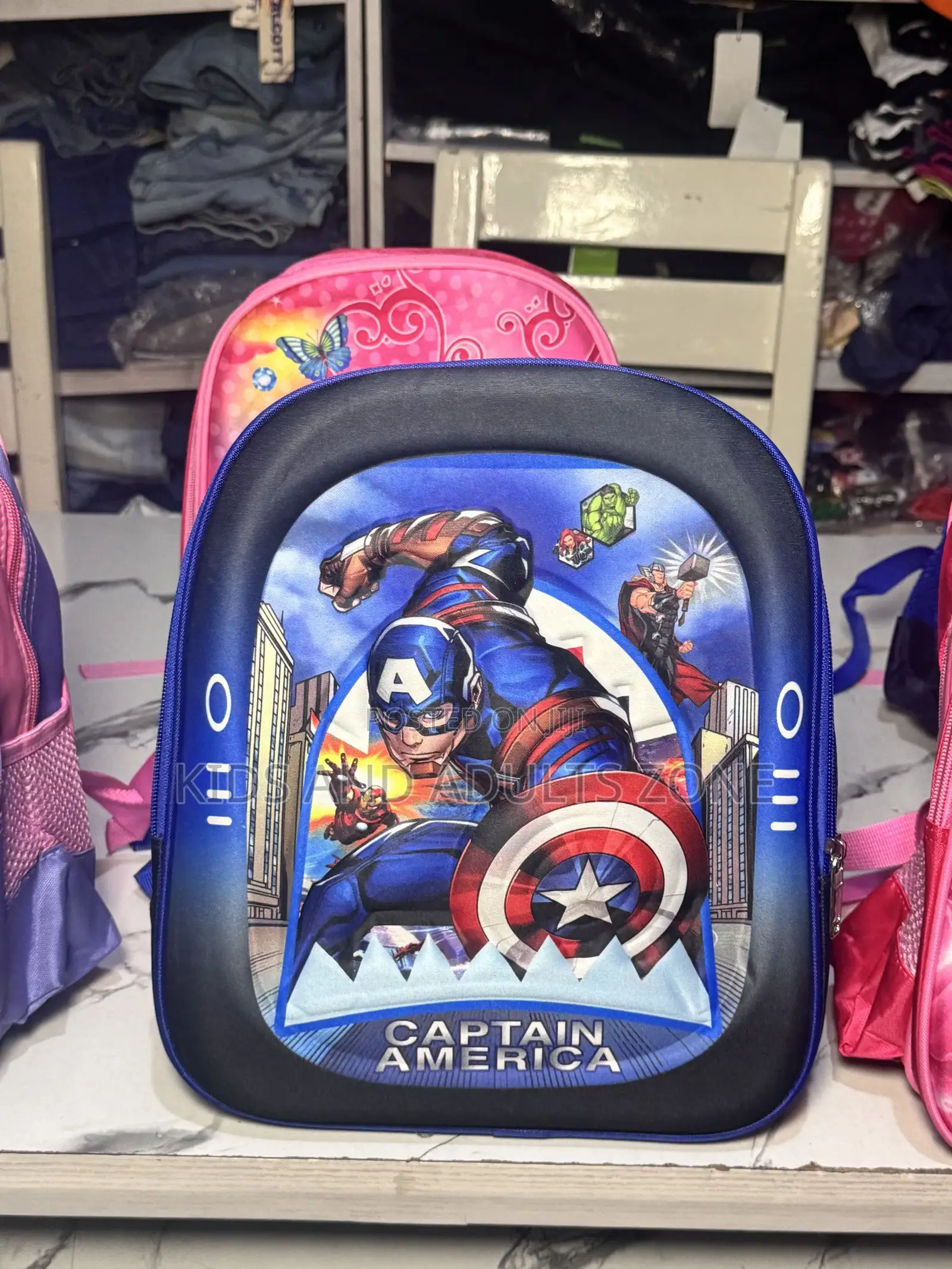 3D Toddlers Cartoon Character School Bags