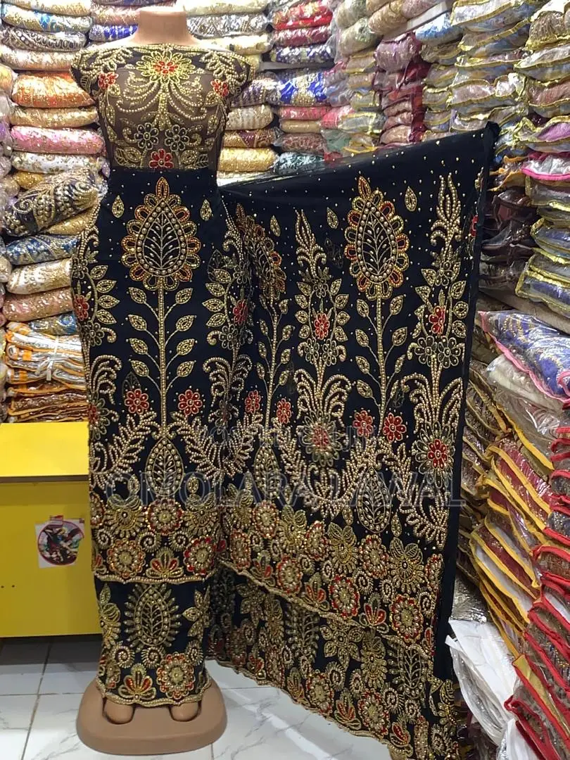 Net on Rawsilk Indian George With Contrast Colour