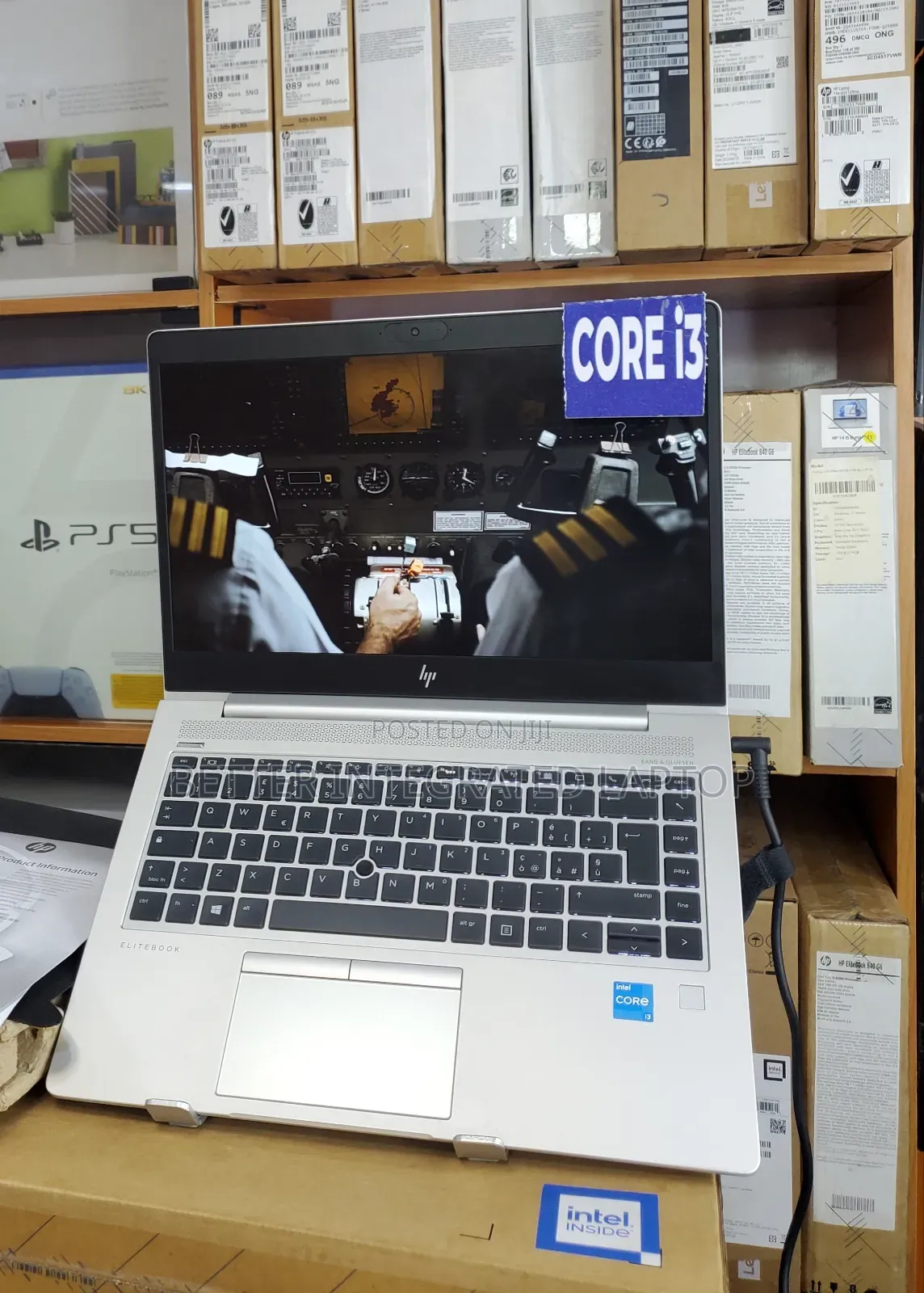 New Laptop HP EliteBook 840 8GB Intel Core i3 SSD 256GB