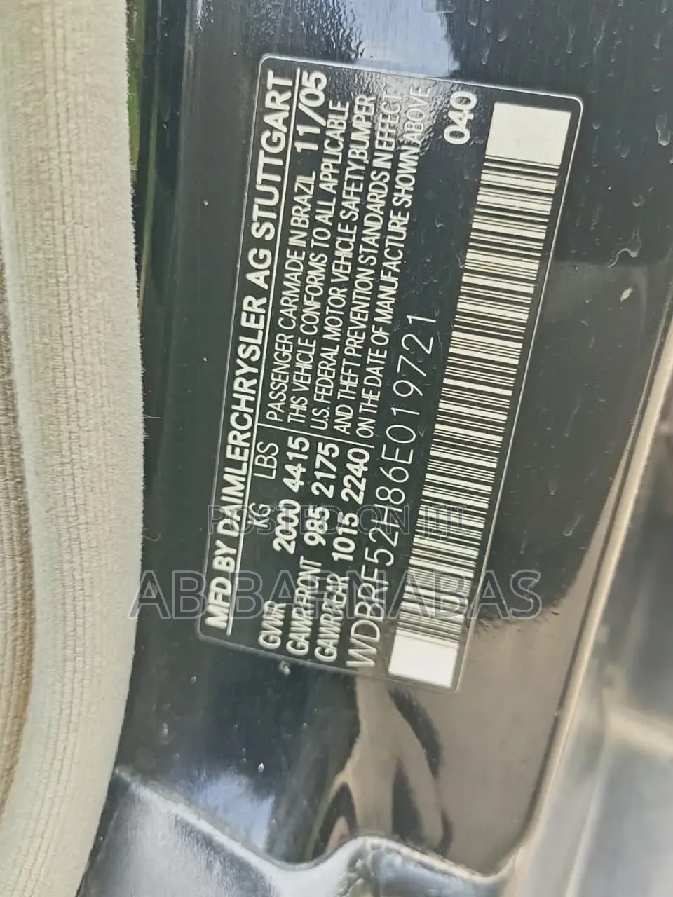 Mercedes-Benz C230 2006 Black