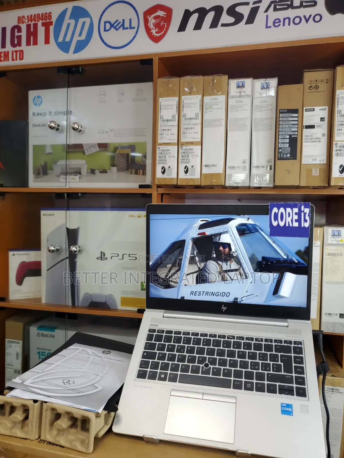 New Laptop HP EliteBook 840 12GB Intel Core i3 SSD 256GB