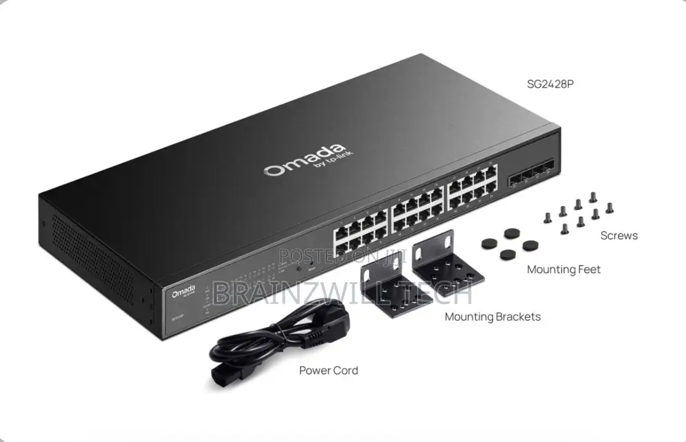 TP-Link Sg2428p | Omada 28-Port Gigabit Smart Switch With 24-Port PoE+