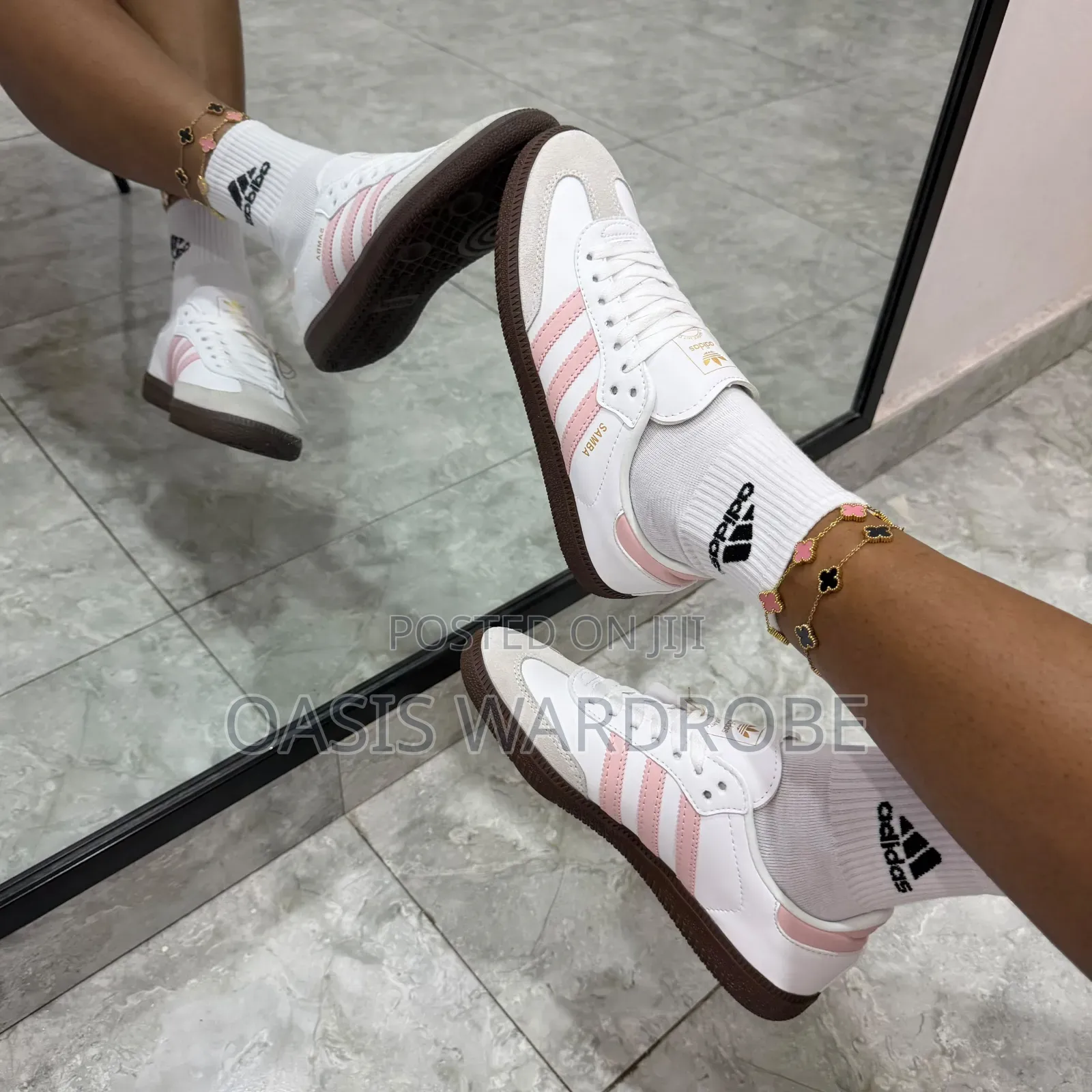 Adidas OG Samba White Clear Pink Gum Sneakers