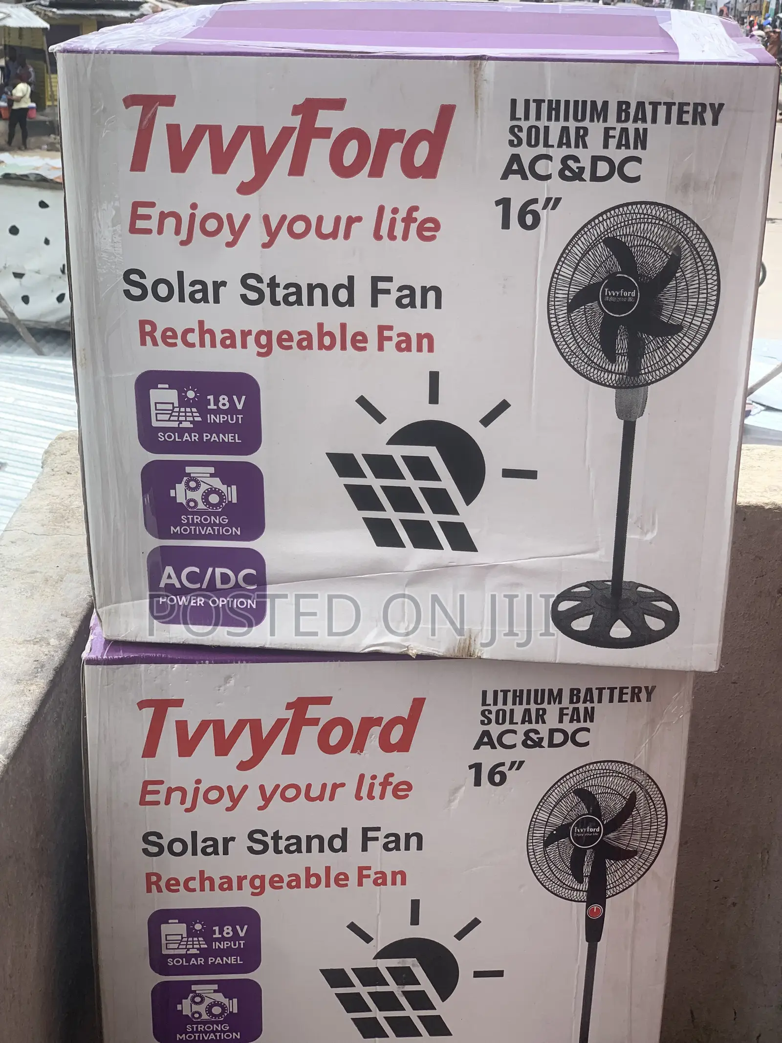 16” Rechargeable Standing Fan