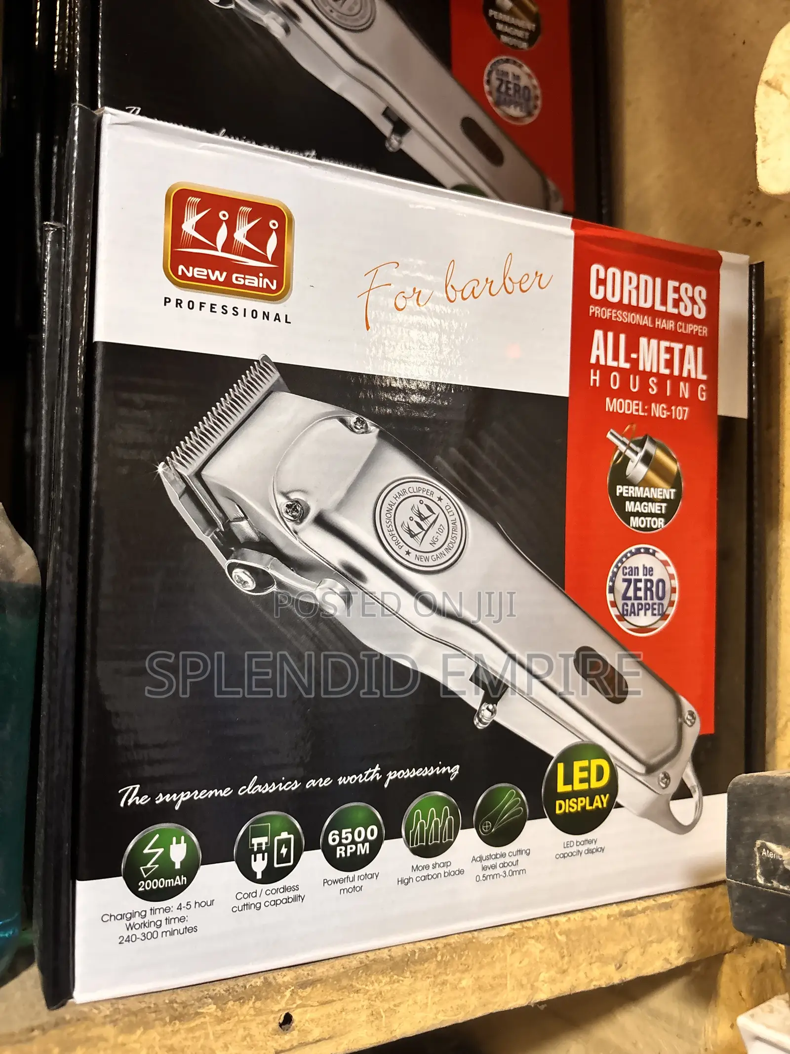 Cordless Stainless Hair Clipper